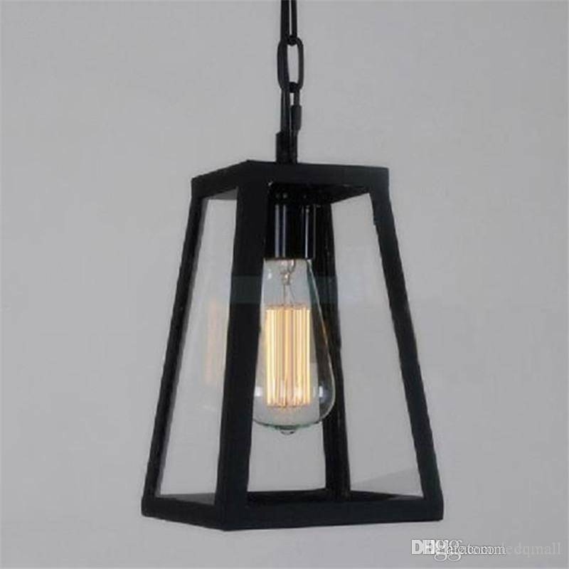 Discount 2015 Rh Pendant Light Vintage Industrial Glass Box Throughout Newest Box Pendant Lights (Photo 1 of 15)