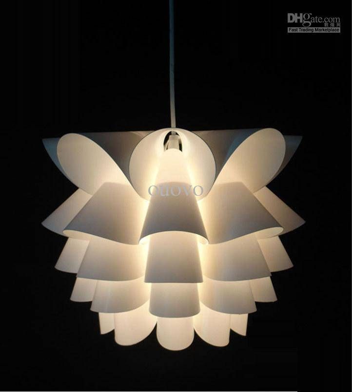 Discount Diy Modern Lotus Plastic Pendant Lamp Dining/living Room Intended For Current Cheap Modern Pendant Lighting (Photo 13 of 15)