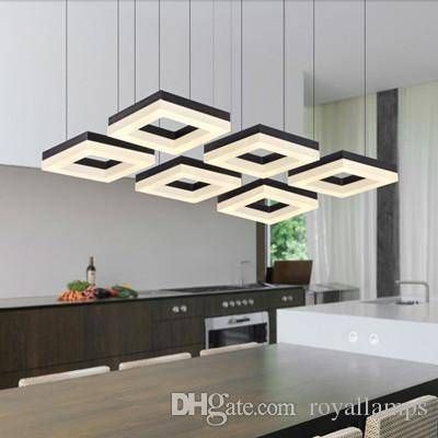 Discount Led Home Lighting Modern 4 Led Pendant Lights Bar Study Pertaining To Most Up To Date Office Pendant Lighting (View 9 of 15)