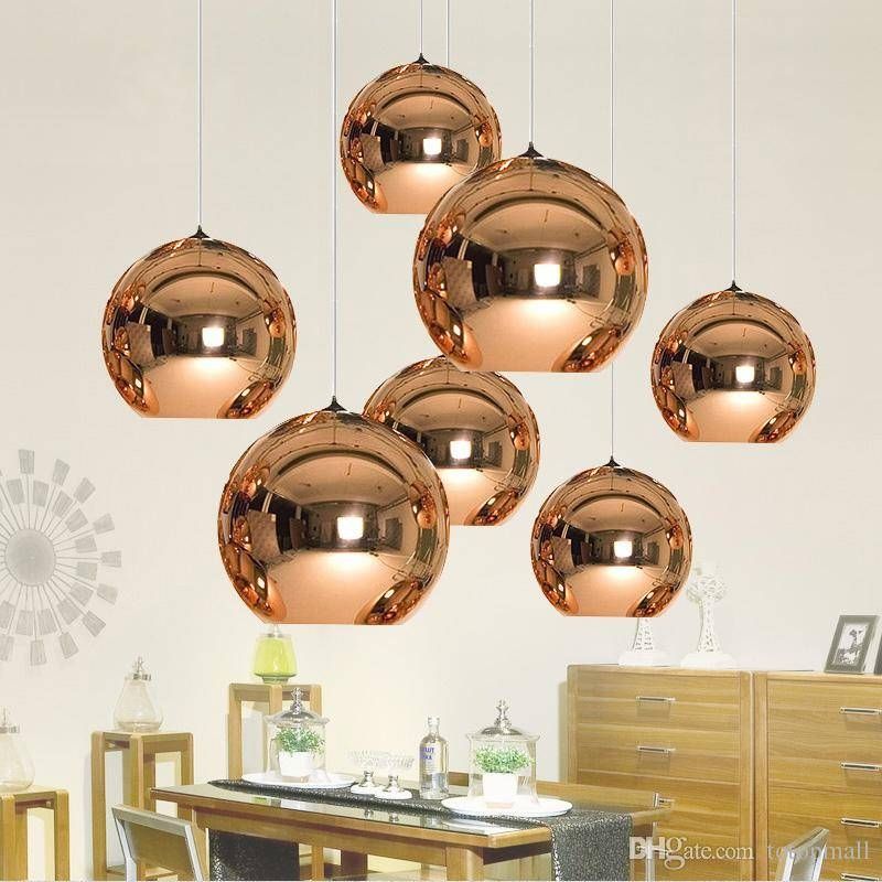 Discount Mirror Ball Pendant Plated Glass Ball Chandelier Modern Within Recent Tom Dixon Mirror Ball Pendant Lights (View 13 of 15)
