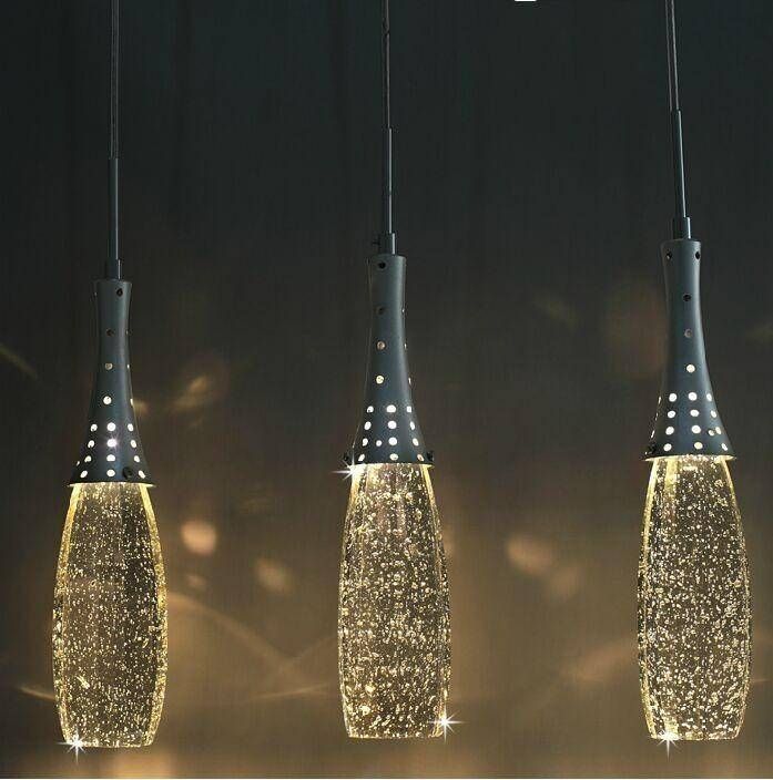 Discount Modern Crystal Lights Bubble Pendant Light With G4 Bulbs Regarding Most Up To Date Modern Pendant Lights (View 15 of 15)