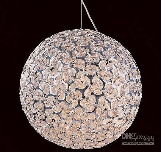 Discount New Modern Aluminum Round Ball Pendant Lamp Living Room In Latest Round Pendant Lights (Photo 14 of 15)