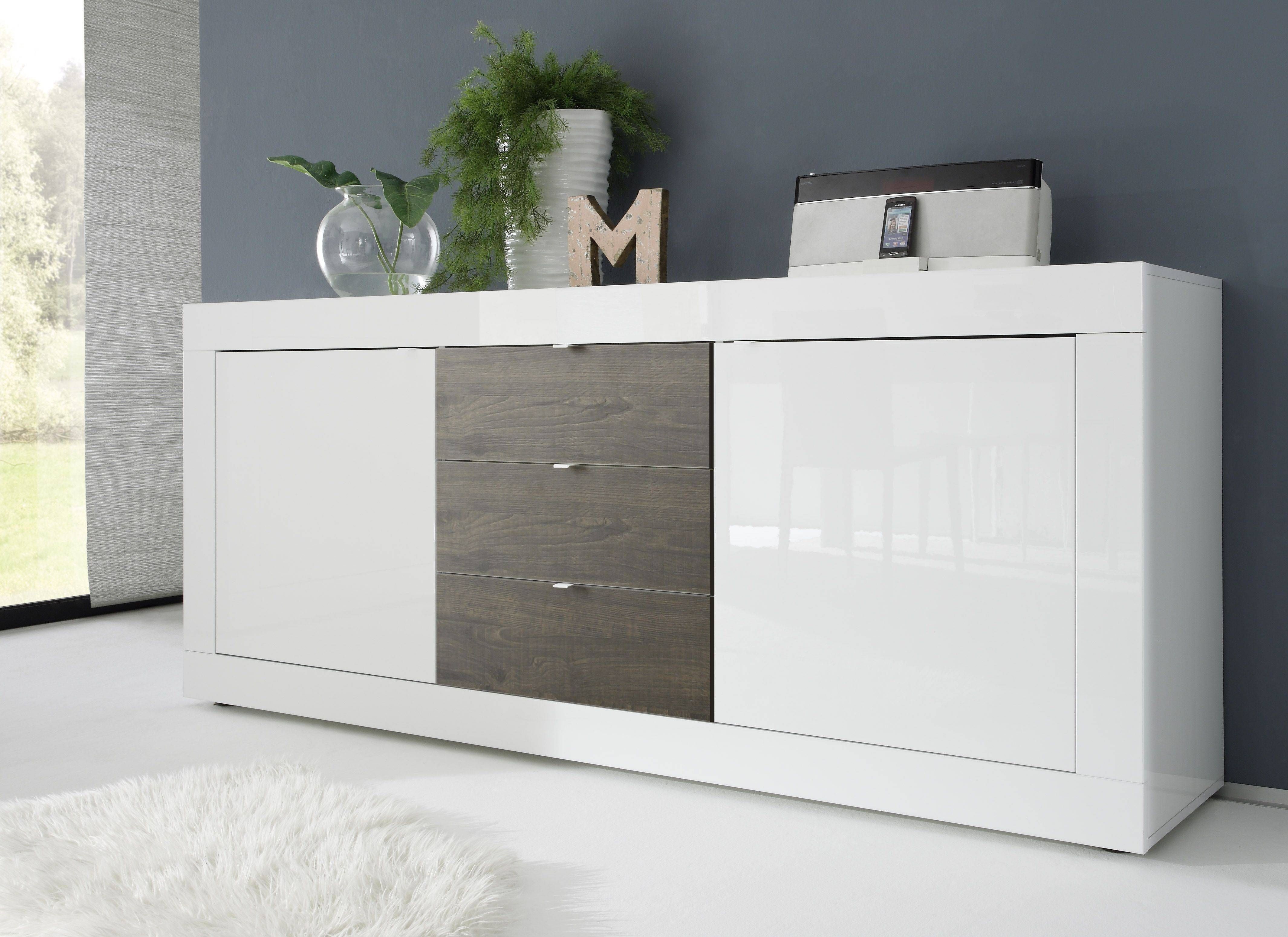 Dolcevita Ii White Gloss Sideboard – Sideboards – Sena Home Furniture With Regard To White High Gloss Sideboards (View 3 of 15)
