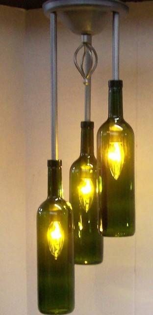 Enchanting Wine Bottle Pendant Light Marvelous Small Home With Wine Bottle Pendant Light (Photo 6 of 15)