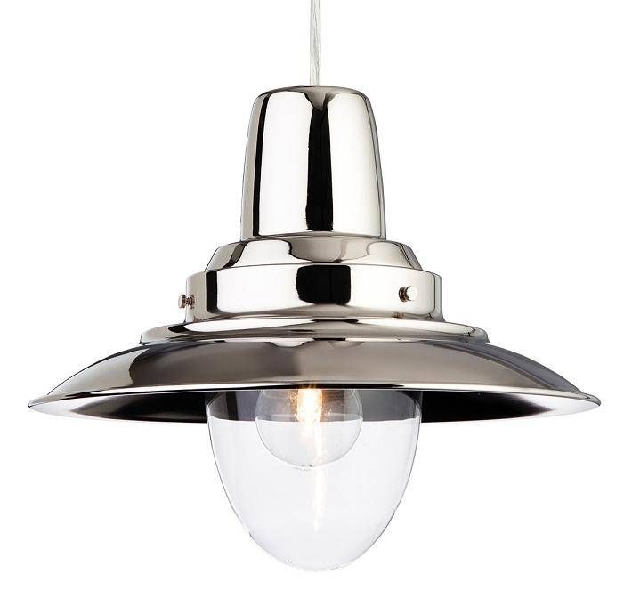 Firstlight Fisherman Chrome Single Ceiling Light Pendant | 8645ch Pertaining To Best And Newest Fisherman Pendants (View 3 of 15)