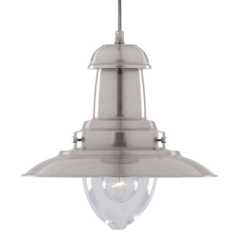 Fisherman Large Pendant – Satin Silver – Lighting Direct For Recent Fishermans Pendant Lights (View 4 of 15)