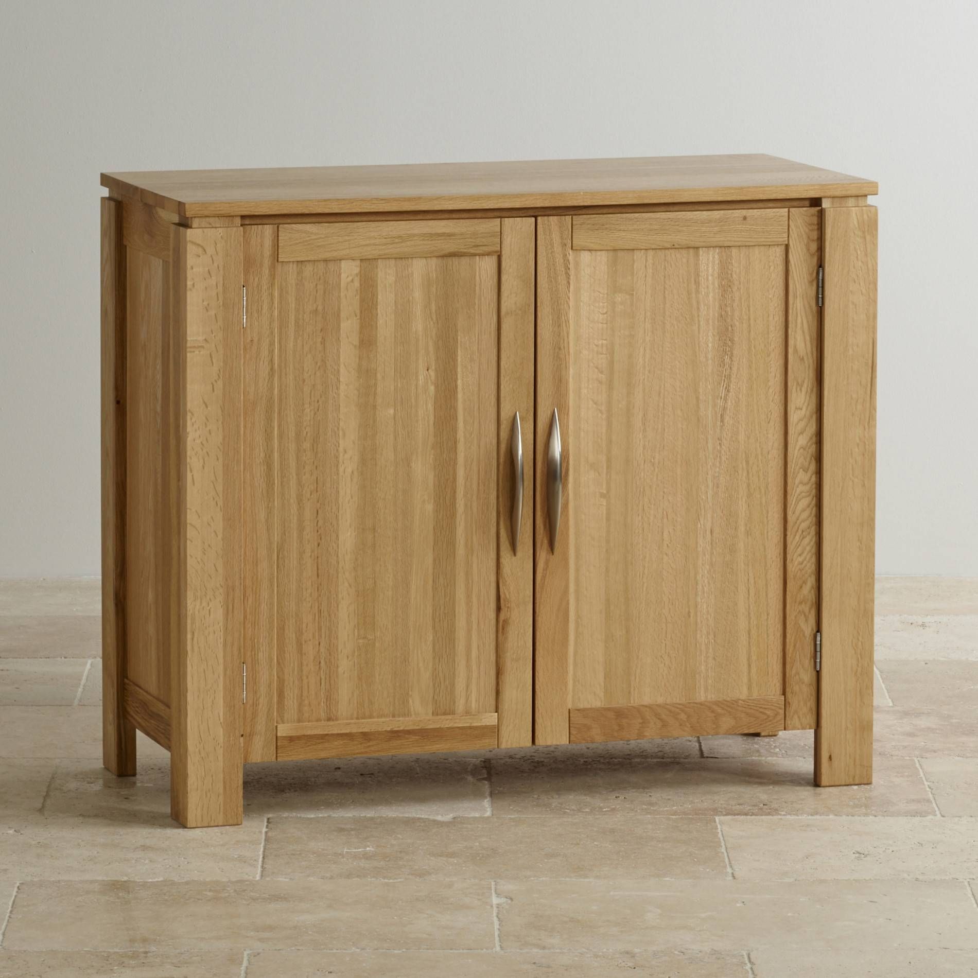 Galway Small Sideboard In Natural Solid Oak | Oak Furniture Land Throughout Narrow Oak Sideboards (View 2 of 15)