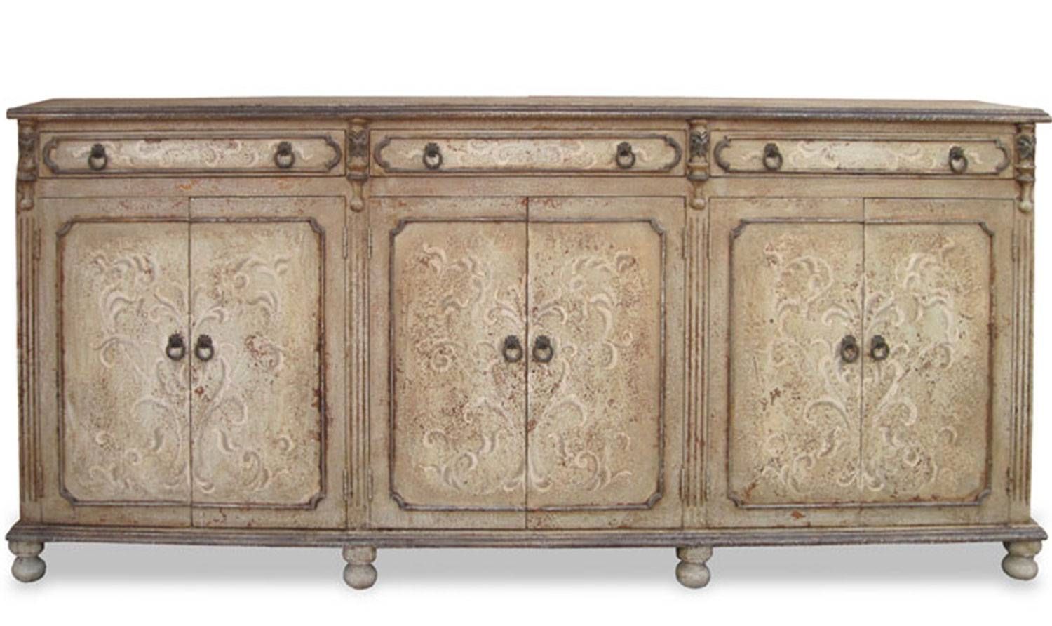Hand Painted Torch Narrow Sideboard Mocha | Furniture, Finds And More In Hand Painted Sideboards (Photo 1 of 15)
