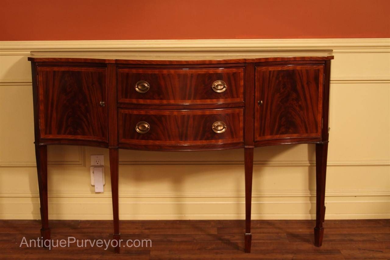 Hepplewhite Or Federal Sideboard, High End Furniture Throughout Mahogany Sideboard Furniture (Photo 3 of 15)
