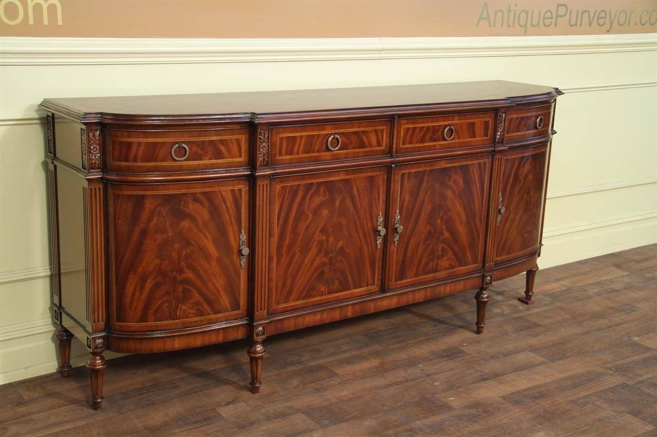 High End Antique Reproduction Dining Room Sideboard Pertaining To Mahogany Sideboard Furniture (View 10 of 15)