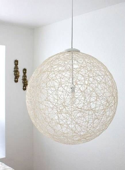 Interior Attack: Diy Recycled Light Pendants Pertaining To Wire Ball Light Pendants (View 8 of 15)