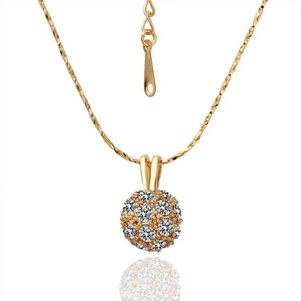 Jenny Jewelry N019 18k Real Gold Plated Necklace Pendants New Throughout 2018 Gold Ball Pendants (View 14 of 15)