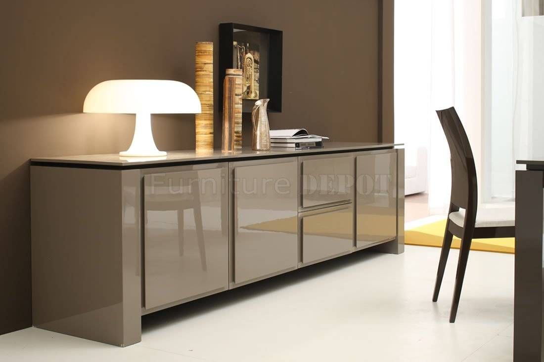 Light Brown Contemporary Sideboard Cabinet : Best Contemporary With Contemporary Buffets And Sideboards (View 3 of 15)