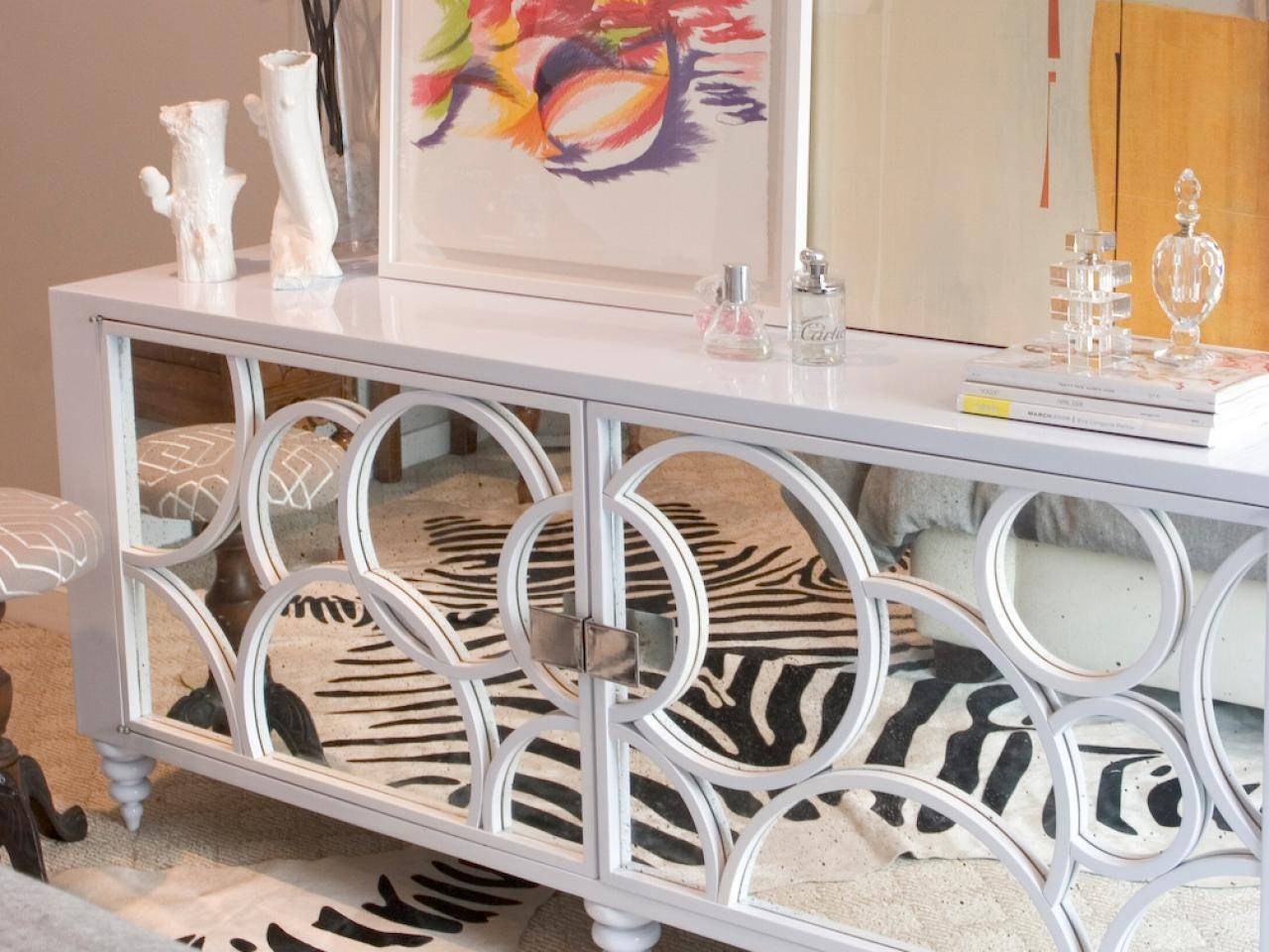 white sideboard living room