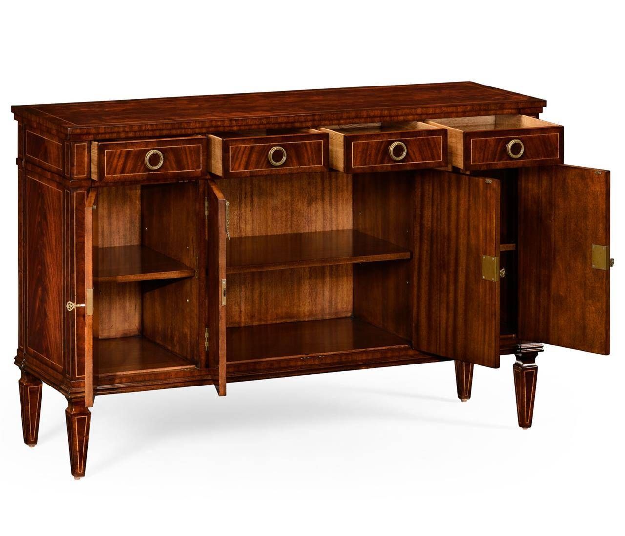 Luxurious Mahogany Sideboard With Inlay With Mahogany Buffet Sideboards (View 14 of 15)