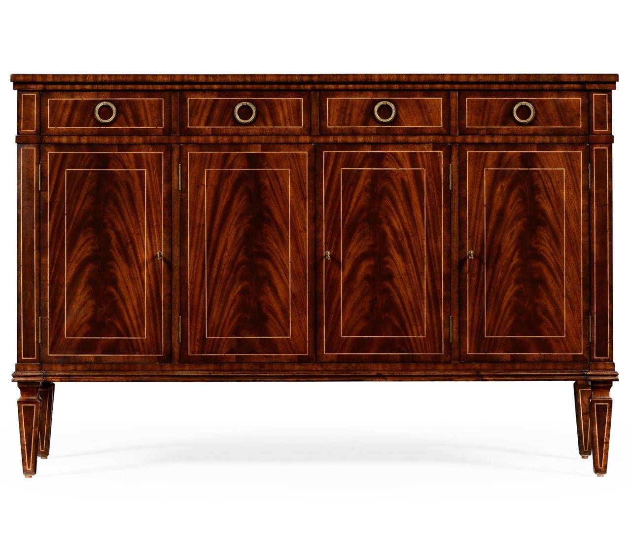 Luxurious Mahogany Sideboard With Inlay Within Mahogany Sideboards (View 10 of 15)