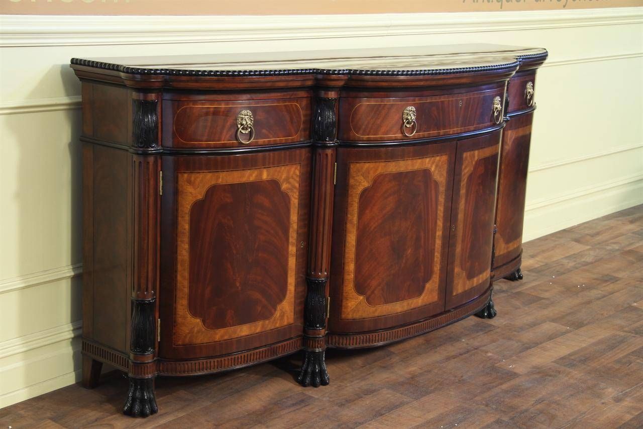Luxurious Regency Style Mahogany Sideboard For Sale For Mahogany Sideboards (Photo 15 of 15)