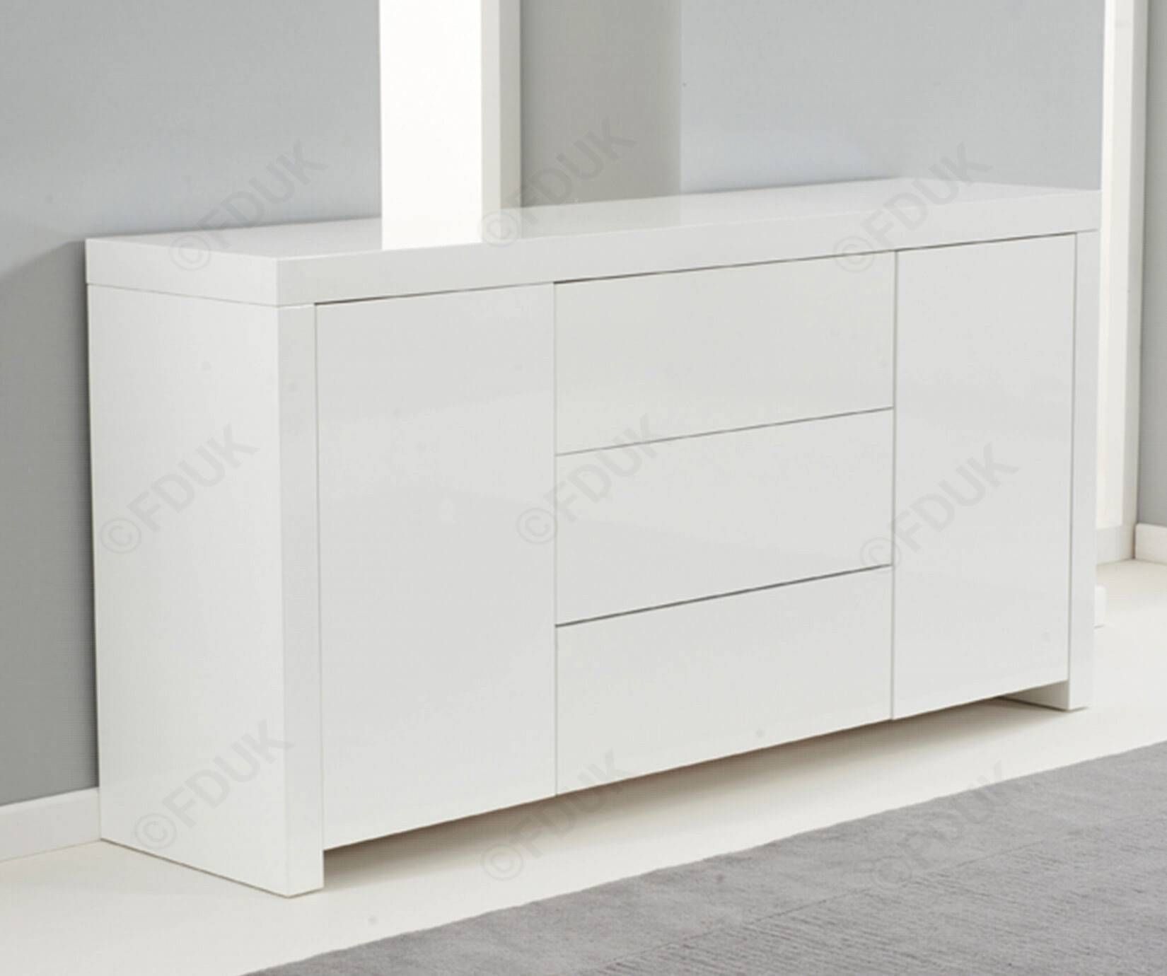 Featured Photo of 15 The Best White High Gloss Sideboards
