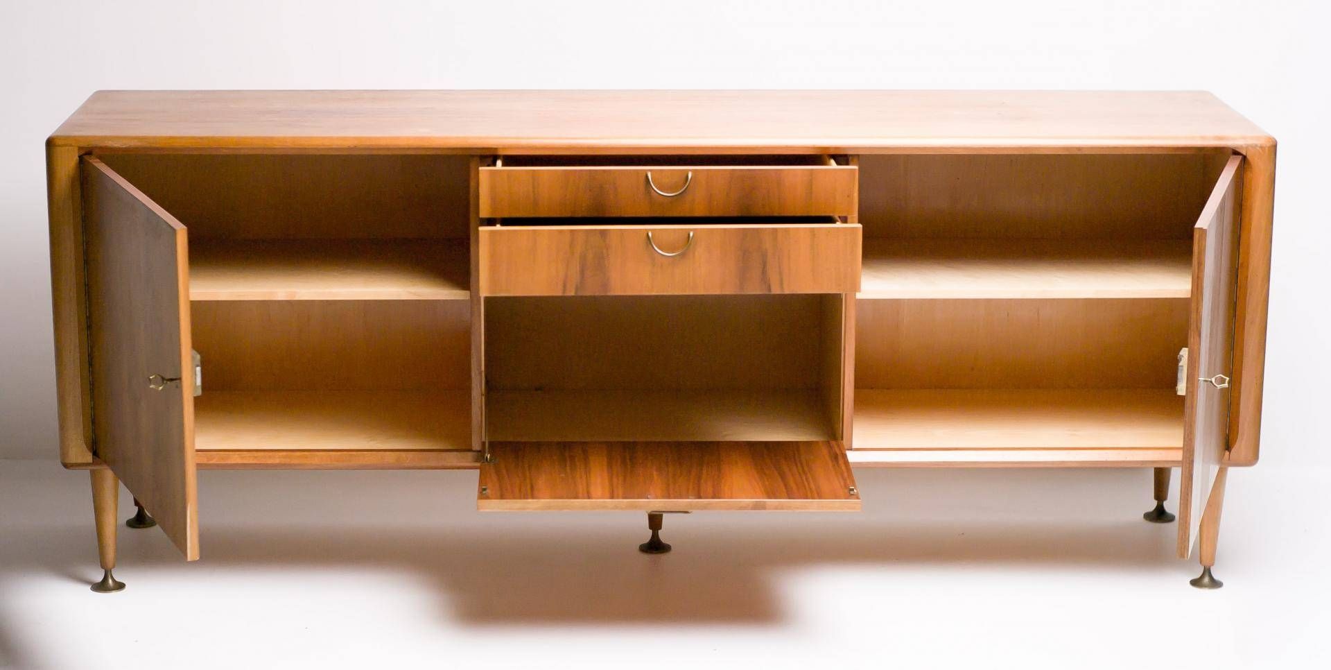 Mid Century Dutch Modern Walnut Sideboarda. A. Patijn For Inside Modern Walnut Sideboards (Photo 11 of 15)