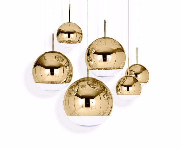 Mirror Ball Gold 40 Pendant | Pendant Lights | Tom Dixon Inside Recent Tom Dixon Mirror Ball Pendants (Photo 1 of 15)