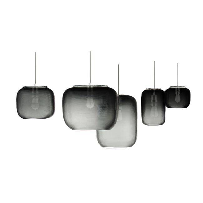Modern Blown Smoke Glass Pendant Lighting 11907 : Browse Project Intended For Latest Smoke Pendant Lights (View 6 of 15)