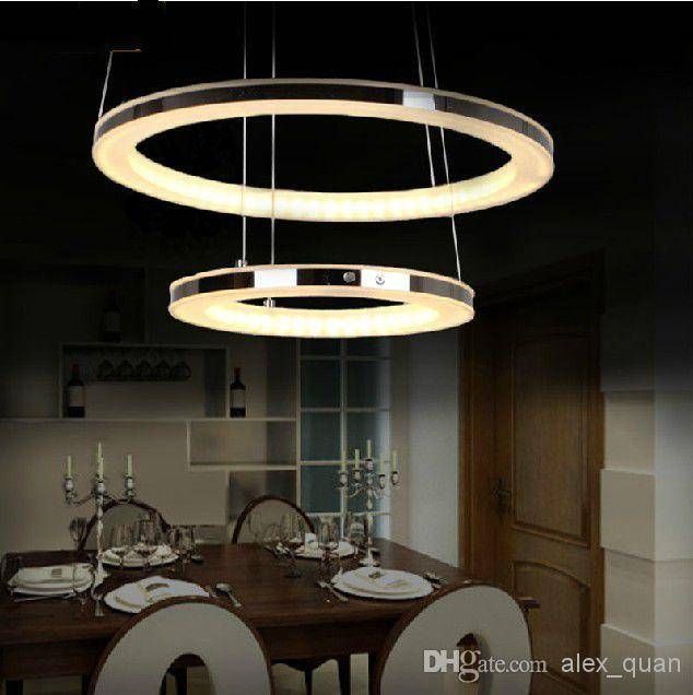 Modern Led Chandelier Acrylic Pendant Lamp Living Room Dining Room For Current Modern Led Pendant Lights (View 8 of 15)