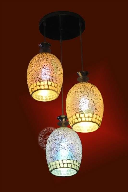 Mosaic Pendant Light Mosaic Mini Pendant Light With Cylinder Gl In Pertaining To 2017 Mosaic Pendant Lights (View 2 of 15)