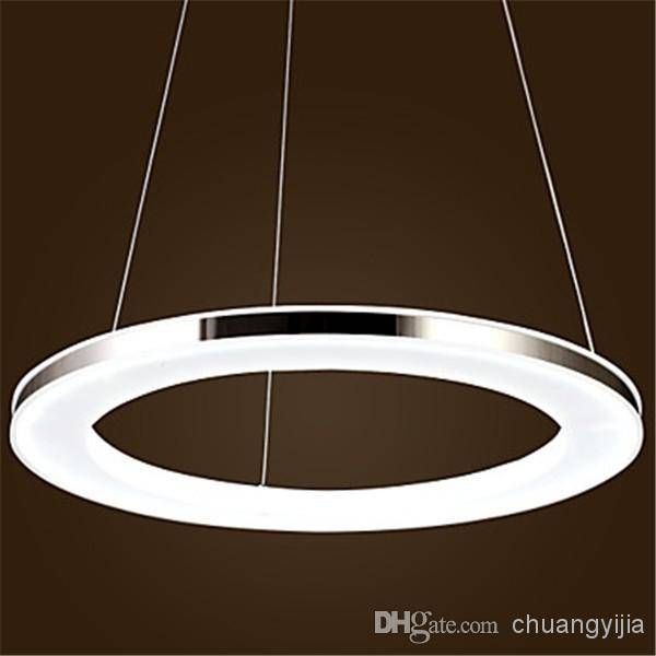 Nice Round Pendant Light Modern Led Round Acrylic Pendant1 Light With Regard To Most Up To Date Circle Pendant Lights (View 6 of 15)