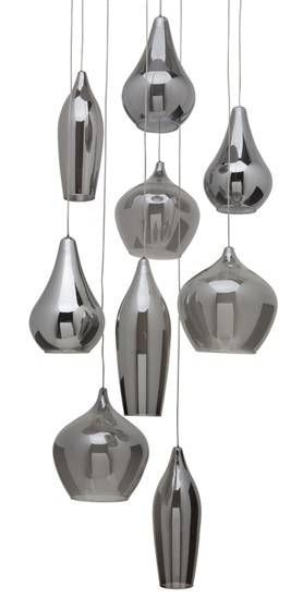 Nuevo Living Emma Pendant Lamp In Smoked Grey At Modernist Lighting Intended For 2018 Grey Pendant Lights (Photo 15 of 15)