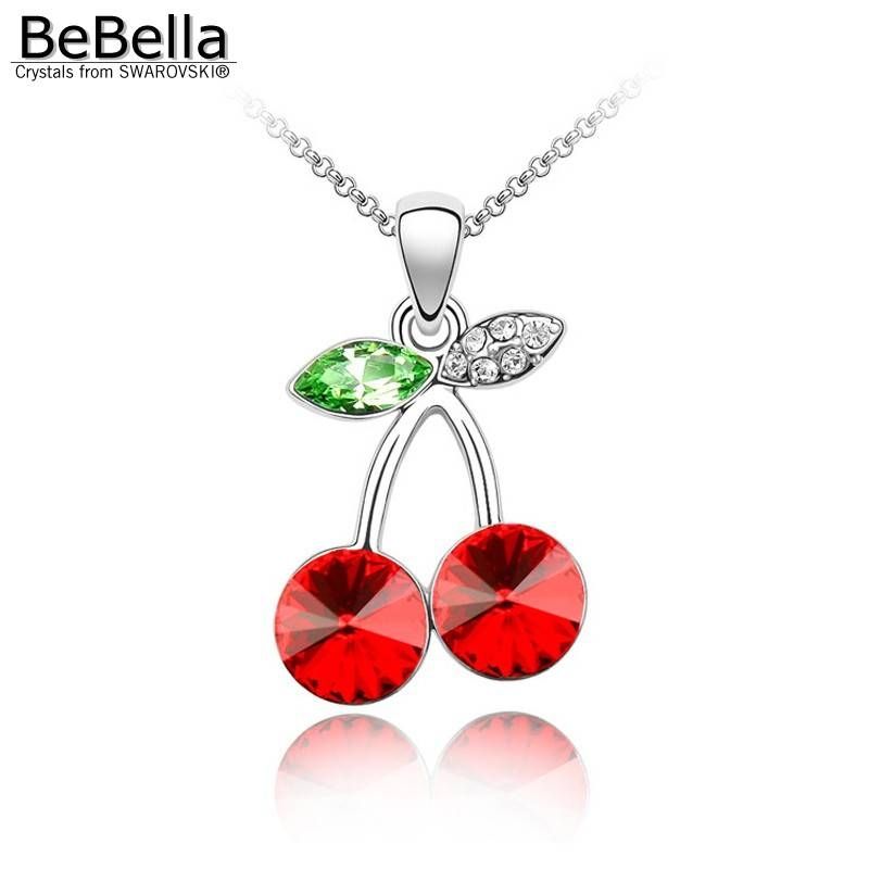 Online Get Cheap Red Crystal Cherry Necklace  Aliexpress With Regard To Best And Newest Cherry Pendants (View 13 of 15)