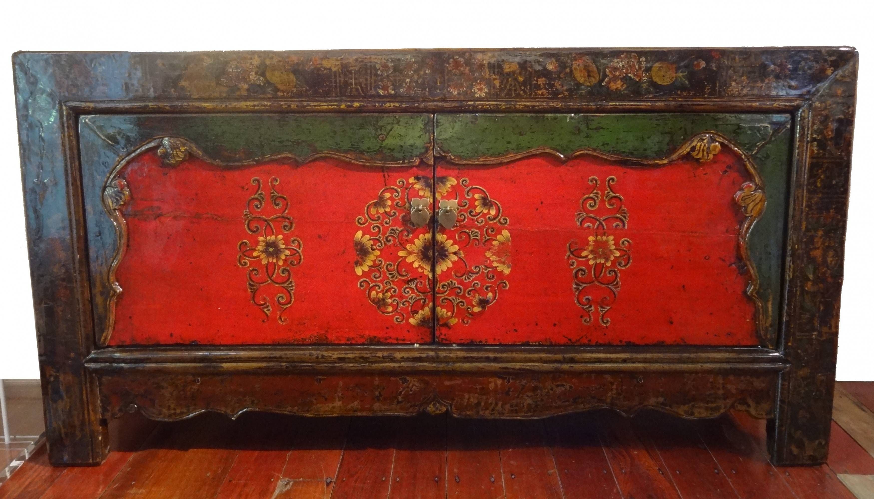 Oriental Antiques | Gallery Categories | Aptos Cruz Pertaining To Red High Gloss Sideboards (Photo 9 of 15)