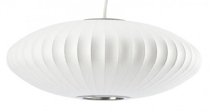 Original George Nelson Bubble Lamp Saucer Pendant Throughout Most Current Saucer Pendant Lights (View 2 of 15)