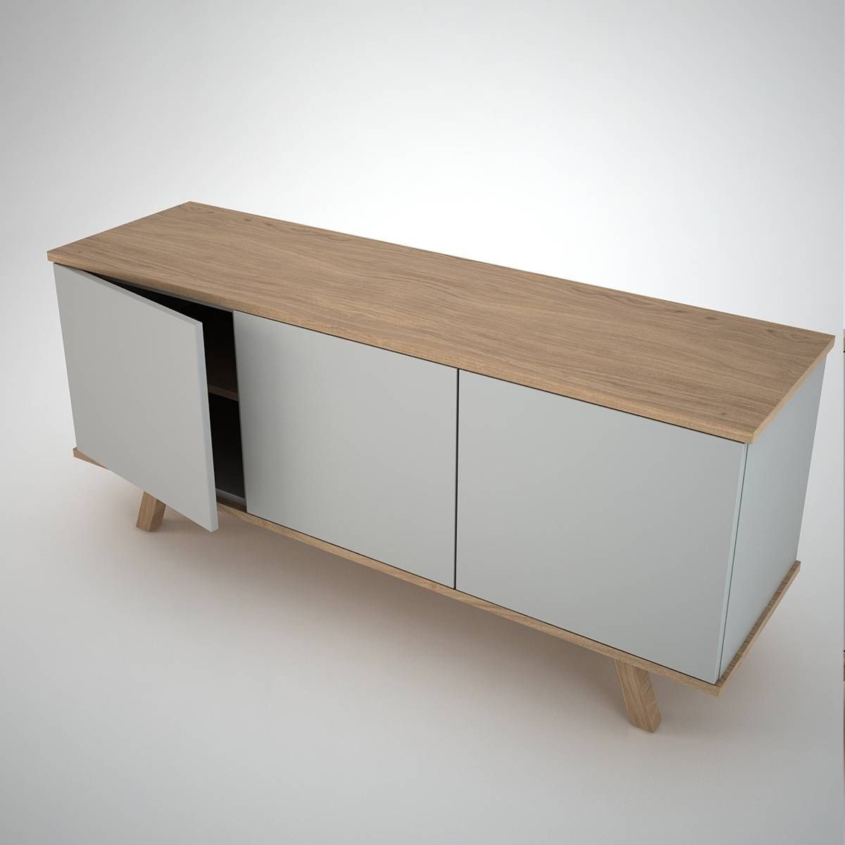 Ottawa Sideboard (3) Clay – Join Furniture Throughout White Contemporary Sideboards (View 6 of 15)