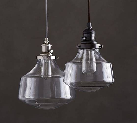 Pb Classic Schoolhouse Glass Pendant | Pottery Barn With Regard To Recent Classic Pendant Lights (Photo 1 of 15)