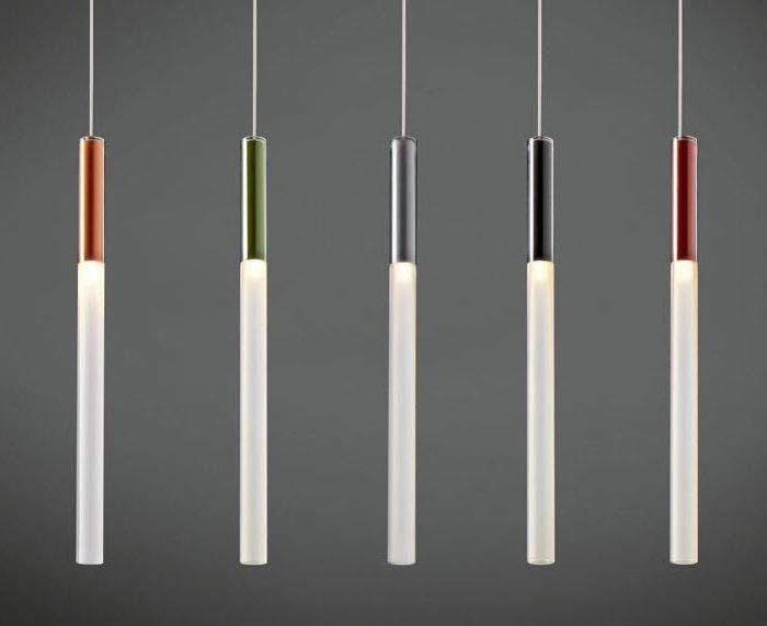 Pendant Lamp / Contemporary / Glass / Led – Tube – Exenia Throughout Latest Tube Pendant Lights (Photo 10 of 15)