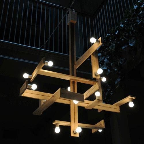 Pendant Lamp / Original Design / Wooden – Pallet – Studiomama Regarding Most Recent Pendant Lamp Design (View 10 of 15)