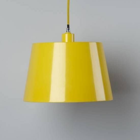 Pop Of Color Pendant Shade Yellow Rectangle Modern Pendant Regarding Most Up To Date Yellow Pendant Lighting (View 11 of 15)