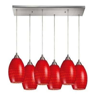 Red – Pendant Lights – Hanging Lights – The Home Depot In Most Recent Red Pendant Lights (Photo 2 of 15)