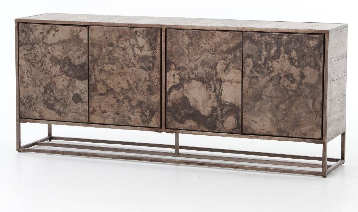 Roman Sideboard, Industrial, Oxidized, Four Hands Pertaining To Four Hands Sideboards (Photo 1 of 15)