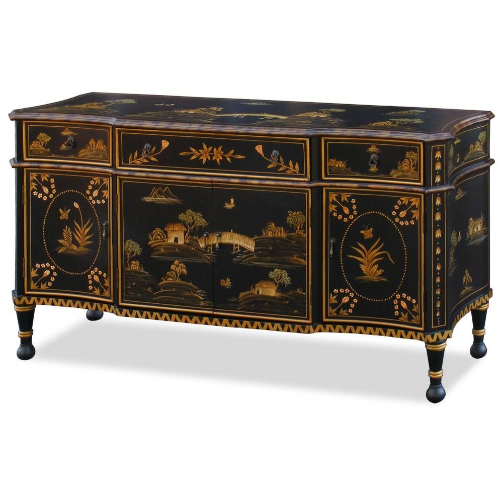Scenery Design Sideboard Inside Chinoiserie Sideboards (Photo 6 of 15)