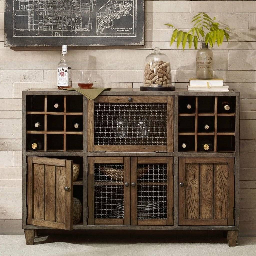 Sideboards. Amazing Rustic Buffet And Hutch: Rustic Buffet And For Distressed Wood Sideboards (Photo 7 of 15)