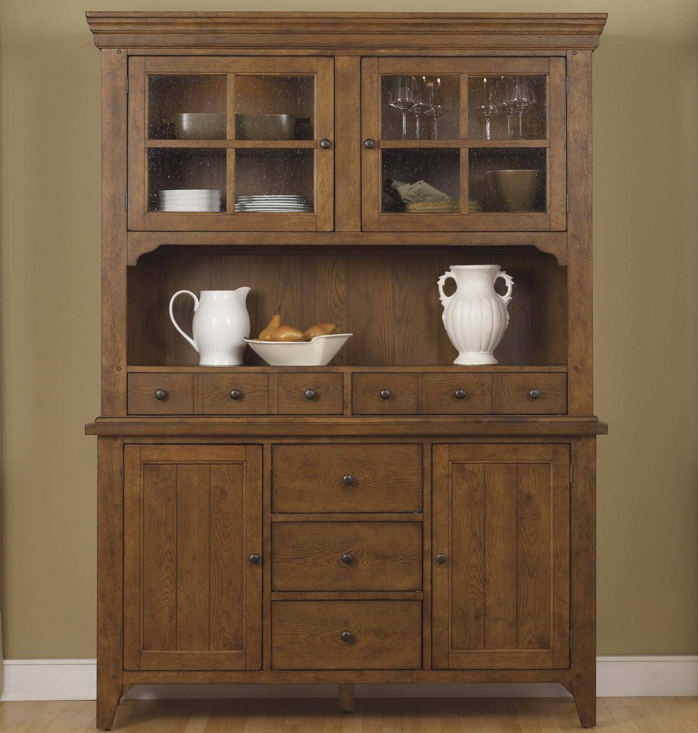 Sideboards. Amusing Buffet Table With Hutch: Buffet Table With With Regard To Shallow Sideboard Cabinets (Photo 10 of 15)