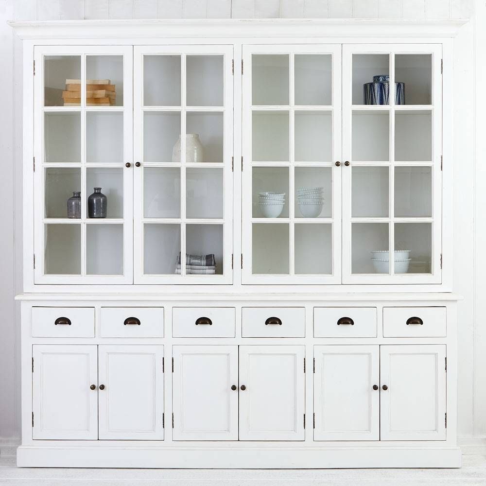 Sideboards. Astounding Buffet Hutch Ideas: Buffet Hutch Kitchen Inside White Glass Sideboards (Photo 15 of 15)