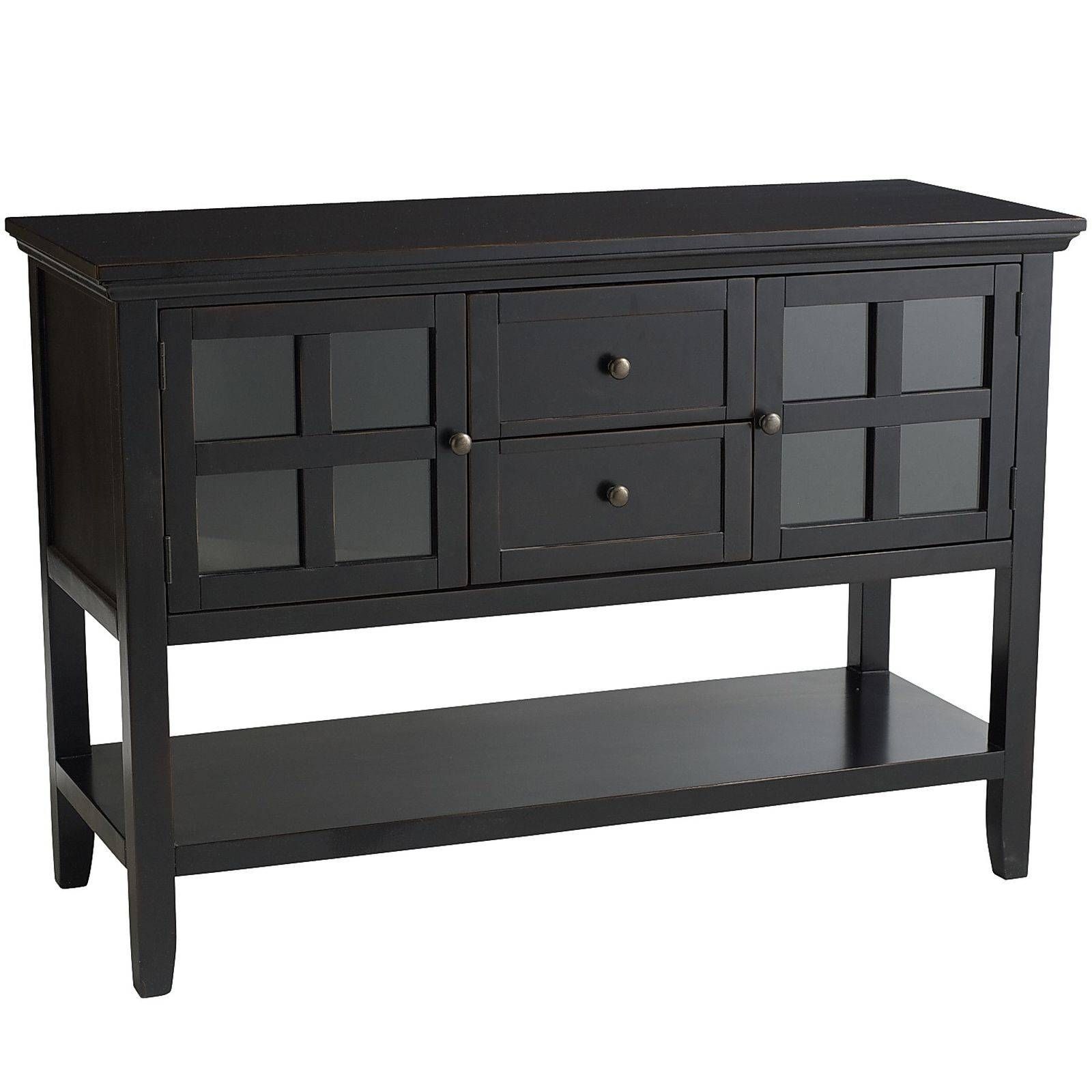 Sideboards. Astounding Buffets And Sideboards: Buffets And Throughout Black Wood Sideboards (Photo 8 of 15)