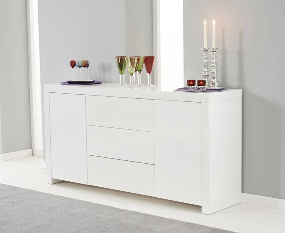 Sideboards. Astounding Cheap White High Gloss Sideboard: Cheap Intended For Gloss White Sideboards (Photo 2 of 15)