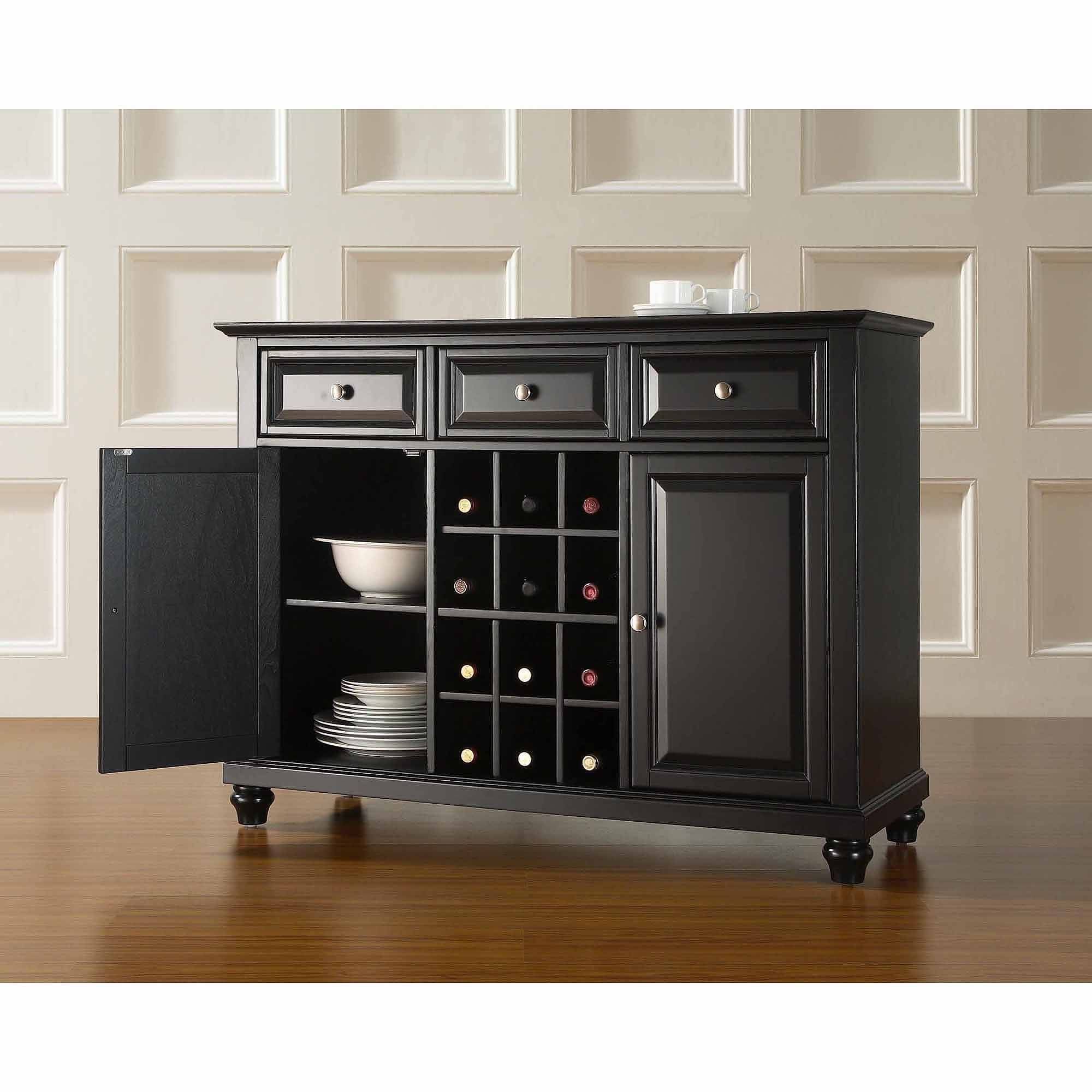 Sideboards. Awesome Server Buffet Cabinet: Server Buffet Cabinet Within Wine Sideboards (Photo 9 of 15)