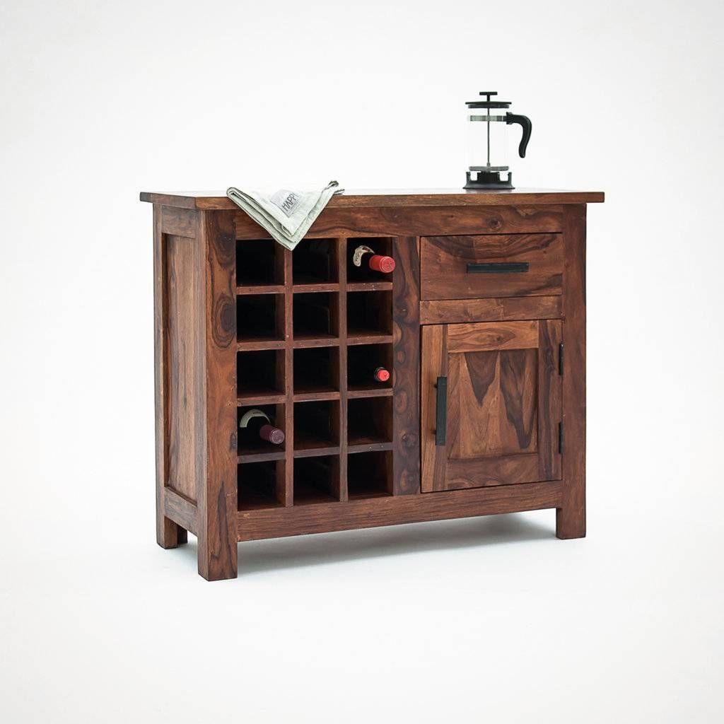 Sideboards. Glamorous Sideboard With Wine Storage: Sideboard With Intended For Wine Sideboards (Photo 14 of 15)