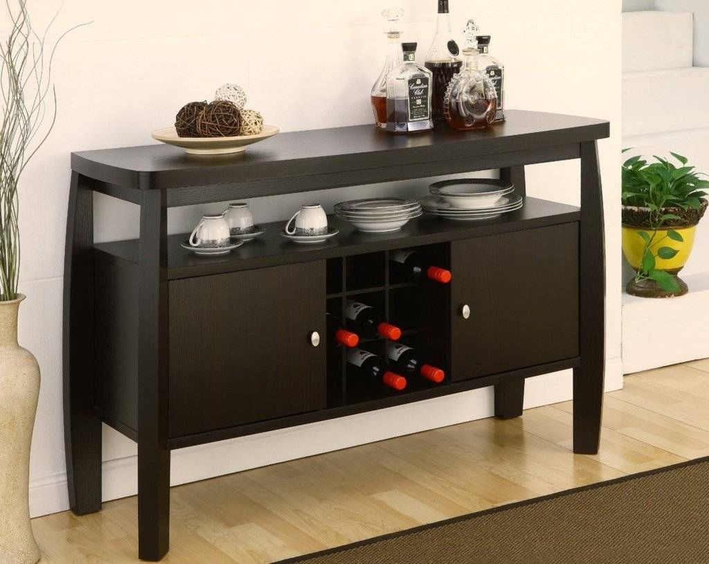 Sideboards. Inspiring Buffet With Wine Storage: Buffet With Wine Within White Sideboards With Wine Rack (Photo 6 of 15)