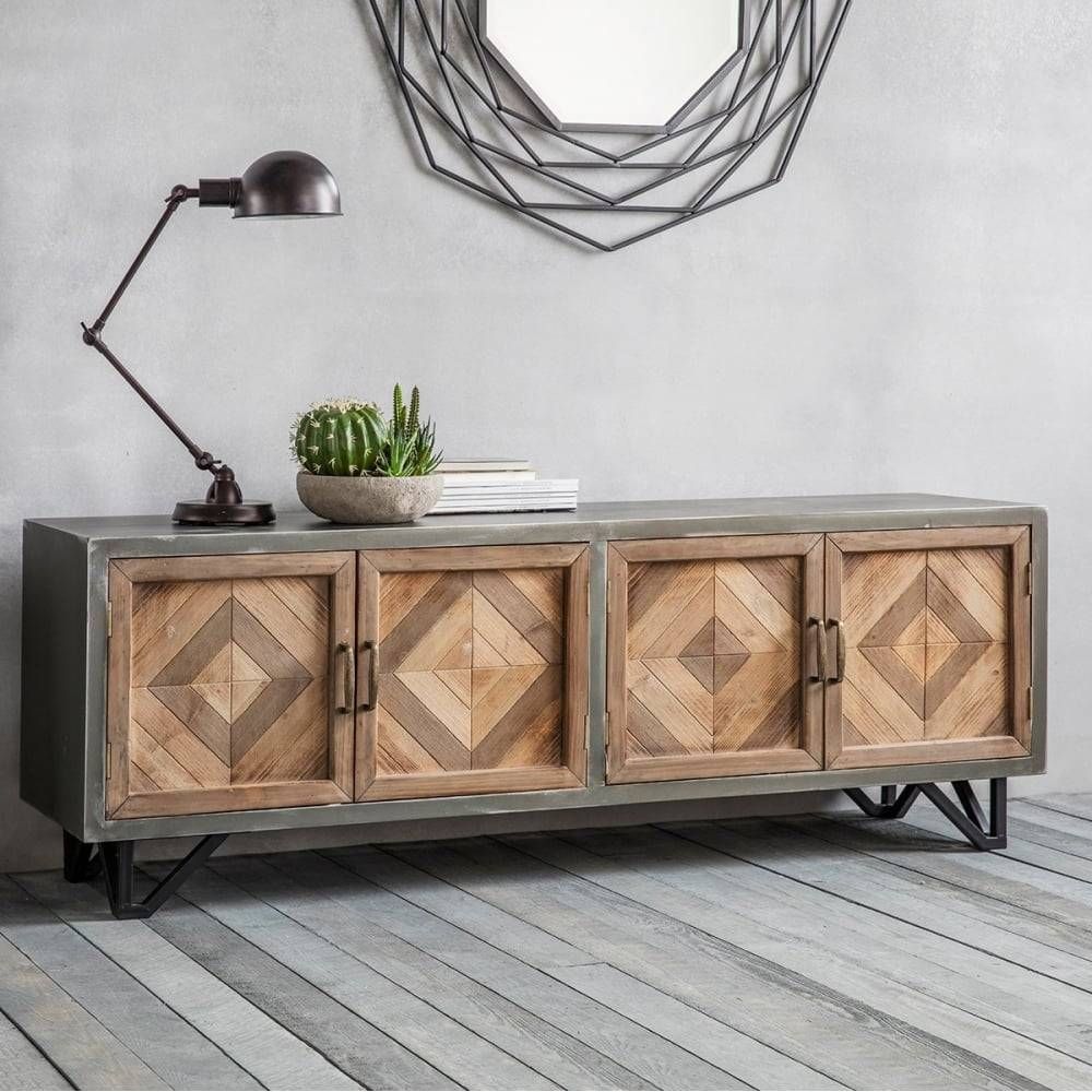 Sideboards: Inspiring Industrial Sideboard Rustic Industrial For Retro Buffet Sideboards (Photo 10 of 15)