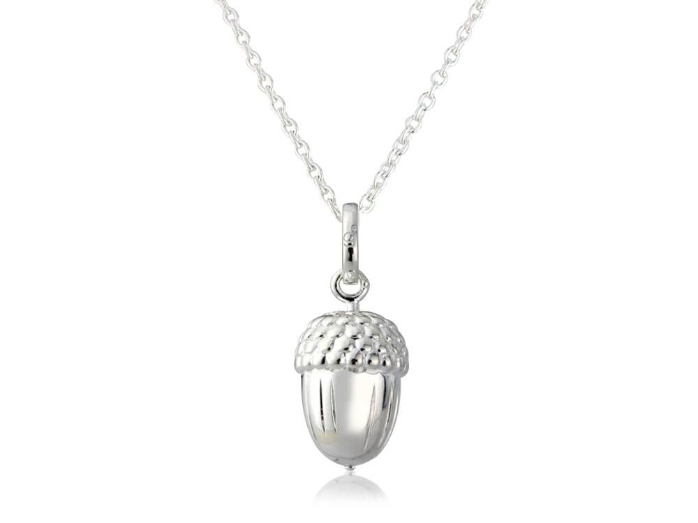 Silver Acorn Pendantgemma J Within Most Up To Date Acorn Pendants (Photo 4 of 15)